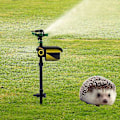 Miniatyrbild 3 av 4: Set med solcellsdriven djuravskräckare med vattenstråle I Rörelsesensor I Räckvidd 10m, Kattskrämma, 19*7*64cm