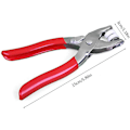 Miniatyrbilde 4 av 5: 100 stk. Trykknapper med Tang, Metall Trykknapp, Sømløse Metallknapper for Bladholder Håndveske Klær Søm Håndverk DIY Forsyninger