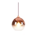 Pikkukuva 1 / 4: Pallomainen Gradienttivärinen Lasiriipusvalaisin Moderni Lasivalaisin Kattokruunu Riippuvalaisin (Ruusukulta, 20cm)