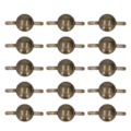 Miniatyrbillede 2 af 8: 200 stk. dekorative metalnitter trim elektroplettering behandling burr fri slidstærk DIY fremstilling søm hardware til tasker SP15 004