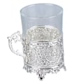 Miniatyrbild 4 av 8: Ölmugg i legerat glas Matal ölkopp Samlarmugg Dekorativ whiskymugg ​​Dricksmugg för fars dag julfödelsedag Silver (Q18149)