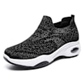 Miniatyrbilde 1 av 5: Pustemateriale Casual Black Air Cushion Sneakers - Størrelse 36
