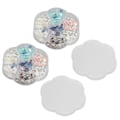 Miniatyrbilde 2 av 8: 2 esker med resin neglkunststein dekorasjon hjem salong DIY fasjonabel skinnende neglpynt for neglkunstner