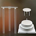 Miniatyrbillede 2 af 5: Flerlags Fødselsdagskage Stand Holder Dessert Spacer Til DIY Køkken Bageværktøj - zzy 10 tommer