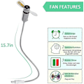 Miniatyrbild 5 av 5: Dww-Mini USB-fläkt flexibel LED för bärbar dator PC