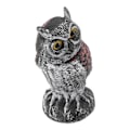 Miniatyrbild 8 av 8: Owl Decoy Plastrandig Liten Skakbar Vattentät Levande Form Fake Owl Fågelskrämmor för innergårdar Utomhusgräsmattor