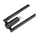 Miniatyrbillede 1 af 5: 1800 Mbps WiFi 6 USB-adapter 5G/2,4 GHz netværkskort med højforstærkningsantenne