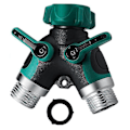 Miniatyrbillede 2 af 4: Messing Manifold, 3/4\" Havehane Y Splitter Dobbelt Slangekobling\"-AK