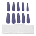 Miniatyrbillede 1 af 8: 10 stk Lang kiste blanke falske negle kunstig tryk på fuld dækning Falske spidser Negle Manicure tilbehør til kvinder pigerN5355-10