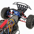 Pikkukuva 5 / 5: Ohjausvivuston vetotanko Hoss/ 4WD Punainen