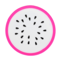 Pikkukuva 8 / 8: Fruit Shape Coaster Pöytäastiat Placematto Silikoni Cup juomatelineet Mat KeittiötarvikkeetDragon Fruit