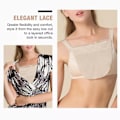 Pikkukuva 4 / 5: Pitsi Anti-Peep Clip-on Mock Camisole Bra naisille Musta
