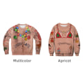 Miniatyrbilde 4 av 4: Unisex genser med rund hals med digitaltrykk - 3D-trykt lange ermer (1 stk) M