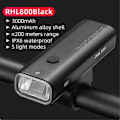 Miniatyrbilde 2 av 5: 800LM USB Oppladbar Sykkel Frontlykt Sykkelhodelykt Super Sterk Lommelykt Sykkel Hodelykt