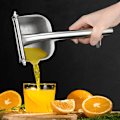 Miniatyrbillede 7 af 8: Manuel Citruspresser i rustfrit stål, håndpresset citronpresser til husholdningskøkkenredskab