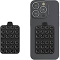 Miniatyrbillede 5 af 5: Sugekopholder - 2X 5,5 x 9 cm Håndfri Anti-Slip Holder i Silikone til Telefoncover - Sort