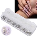 Miniatyrbillede 5 af 8: Nail Art AB Krystal Rhinestones Farverige Flatback Glas Negledekoration DIY Manicure Accessory2#