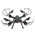 Miniatyrbild 8 av 8: F8W 2.4GHz fjärrkontroll quadcopter 0.3MP Wifi-kamera höjdhållning RC drönare leksak (svart)