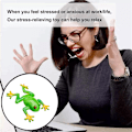 Miniatyrbild 4 av 8: Gummi-simuleringsgroda stretchig leksak stressavlastning sensorisk leksak Spoof stressavlastningsleksak för barn vuxna
