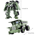 Miniatyrbild 2 av 6: Transformer Robot Bil Leksak Modell Bärbar Transformations Actionfigur Leksak Legering Engineering Vehicle Robot Leksak Barnens Semester Födelsedagspresent