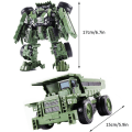 Miniatyrbillede 2 af 6: Transformationsrobot Bil Legetøjsmodel Bærbar Transformations Actionfigur Legetøj Alloy Engineering Køretøj Robot Legetøj Børns Ferie Fødselsdagsgave
