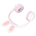 Miniatyrbilde 7 av 8: Rabbit Ear Bluetooth 5.0-hodetelefoner sammenleggbare trådløse headset for barn med LED-fargelys for PC-nettbrett Online læring Hvit Rosa