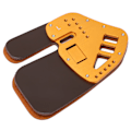 Miniatyrbillede 4 af 8: Bueskydning Finger Tab Læder Beskyttelsesbeskytter Tilbehør Guld til Recurve Bow L