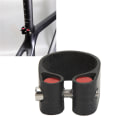 Miniatyrbillede 2 af 6: Carbon Fiber Bike Sadelpind Clamp - Let og holdbar Mountain Bike Tube Clip - Sort CNC skærende sadelpind krave til landevejscykler - 30,8/31,6 mm