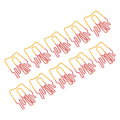 Miniatyrbilde 6 av 8: 100 stk binders Søt pommes frites form galvaniseringsprosess Lett bærbar metall binders