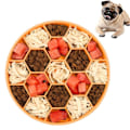 Miniatyrbild 1 av 5: Interaktiv Slow Feeder Hundskål för att förhindra uppblåsthet hos snabbätare - Orange