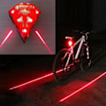 Miniatyrbillede 1 af 5: USB Genopladelig Cykel Diamant Baglygte