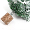Miniatyrbillede 2 af 4: Snefnugget Kunstigt Juletræ Med Træfod, Lille Juletræ Til Bord, Fest, Håndværk