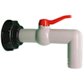 Miniatyrbilde 1 av 4: IBC 1000L Plastkranbeslag, 60mm Grov Gjenget Dreneringstankadapter for Badekaradapter Hagekran, 20/25/32mm Export32mm
