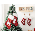Miniatyrbillede 2 af 4: Julestrømper, 4 stk. 50 cm Store Julestrømper, Sækkelærreds-stil Snefnug, Juletræ og elg og Plys Faux Fur Manchetstrømper, til Familieferie