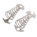 Miniatyrbillede 2 af 8: 2 stk. Anti-Trip Deck Tie Down Anchor Fish Bone Shape Vindreb Strammer Spænder med Fjeder til Udendørs Camping