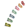 Miniatyrbilde 3 av 8: 100 stk flerbruks syclips i plast, sterke håndverksclips for quilting, håndverk, binding, tilfeldig farge