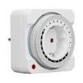 Miniatyrbillede 5 af 8: Timer-stikkontakt, mekanisk, 24 timer, 15 minutters intervaller, automatisk nedtællingsudtag, timer til elcykel, EU-stik, 230V