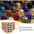 Miniatyrbild 3 av 5: Kapselhållare, Självhäftande Kapselförvaring, 36x Kaffekapseldispenser, Kaffepodsförvaring, Utrymmesbesparande Väggmontering, Roterande Kapselförvaring Com