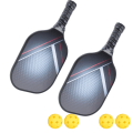 Miniatyrbild 4 av 8: 1Set Bärbar Pickleball Paddel Set Lätt Racketboll Kit med Racket Väska