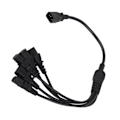 Miniatyrbillede 5 af 8: UPS PDU C14 til 5 X C13 strømadapterkabel han til hun 10A 250V Y splitter strømadapterkabel 1,6 fod