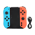 Miniatyrbilde 1 av 8: J‑01 Kontroller Venstre og Høyre Kontrollere med Stropper Støtte Bluetooth-funksjon Kompatibel for Switch Joycon