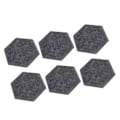 Miniatyrbild 5 av 8: 12 st Hexagonala Akustikpaneler Hög Densitet Ljudabsorberande Paneler Ljudisolerade Snedställda Kantväggpaneler 14x12x7cm Mörkgrå