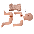 Miniatyrbild 4 av 8: 21 tums Reborn docka kit mjuk vinyl simulerad DIY omålad docka delar mögel tillbehör för barn
