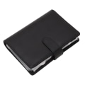 Miniatyrbillede 8 af 8: A6 Budget Binder A6 Binder Lomme med lynlås Notesbog PU Læder Budget Notesbog Kontant Kuvert Budget Håndbog Sort