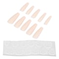 Miniatyrbillede 3 af 8: 10 stk Lang kiste blanke falske negle Kunstig tryk på fuld dækning Falske spidser Negle Manicure tilbehør til kvinder pigerN5355-07