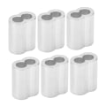 Miniatyrbilde 6 av 8: 100 stk M4 aluminiumhylser presshylse dobbelthull 8-formet oval klemme vaierklemme