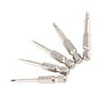 Miniatyrbillede 4 af 7: 5 stk. 50 mm 1/4\" Hex Skaft Trekant Skruetrækker Bits Δ1.8/Δ2.0/Δ2.3/Δ2.7/Δ3.0 Stærk Magnetisme