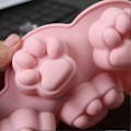 Miniatyrbillede 5 af 5: Katteklosilikonebageform slikform til fremstilling af chokolade slik (blå)