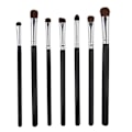 Miniatyrbillede 1 af 8: 7 stk Make Up Brushes Set Cosmetic Foundation Powder Blush Concealers Øjenskyggebørster Sort og Sølv