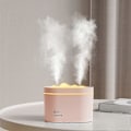 Miniatyrbilde 2 av 2: Mini luftfukter, 800 ml, bærbar kaldtåke-luftfukter, personlig bordluftfukter, automatisk avstenging, dobbel dyse design, ultra-stille, rosa